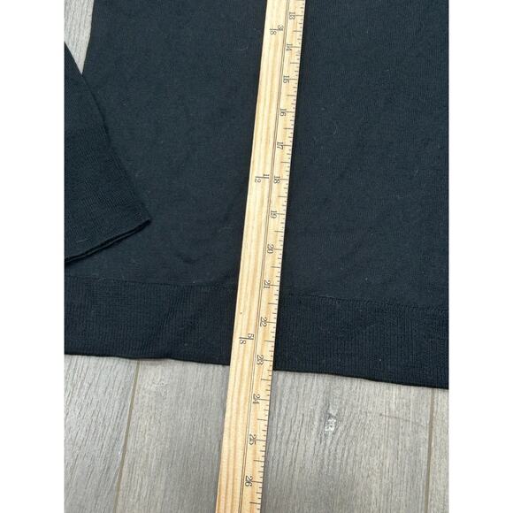 NWT J. Crew Womens Black Merino Wool Crew Neck Knitted Pullover Sweater Size M - Picture 8 of 9